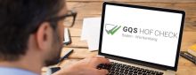 GQS Hof-Check Anwendungsoberfläche auf dem Bildschrim